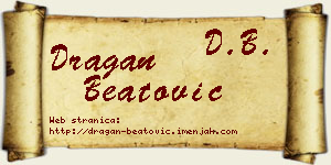 Dragan Beatović vizit kartica